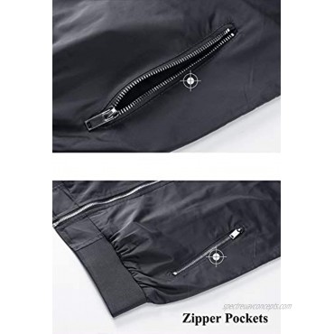 TACVASEN Men's Jacket Lightweight Casual Athletic Full Zipper Bomber Active Outwear Spring Fall