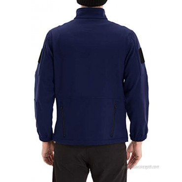 TRAILSIDE SUPPLY CO. Mens Softshell Fleece-Lined Jackets Winter Outdoor Coats Windbreaker Medium-Weight Water-Repellent.