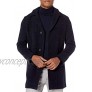 Billy Reid Men's Single Breasted Lancaster Car Coat with Leather Details