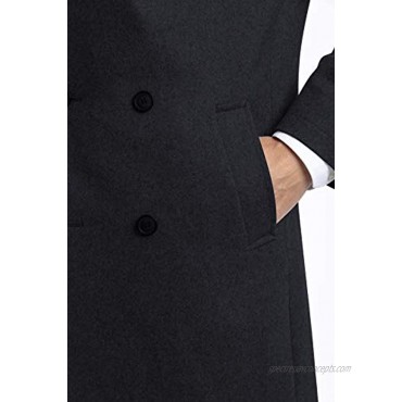 Chaps Men's Classic Double-Breasted Coat