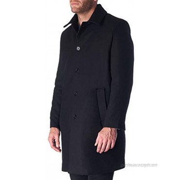 HAMMER ANVIL Orson Mens Wool Blend Single Breasted Walking Coat