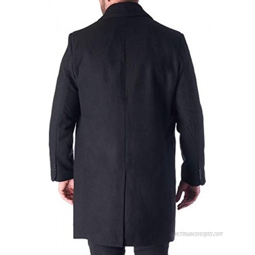 HAMMER ANVIL Orson Mens Wool Blend Single Breasted Walking Coat