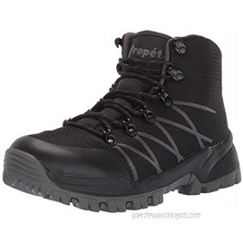 Propet Men's Traverse Hiking Boot Black Dark Grey 08 3E US