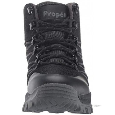 Propet Men's Traverse Hiking Boot Black Dark Grey 12 5E US