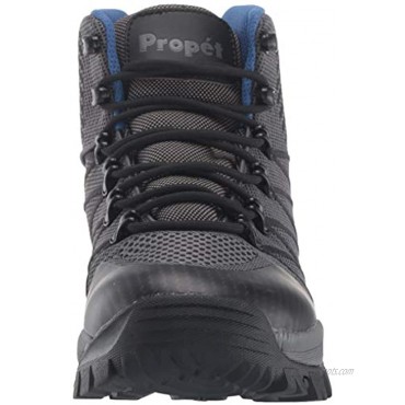 Propet Men's Traverse Hiking Boot Grey Black 15 5E US
