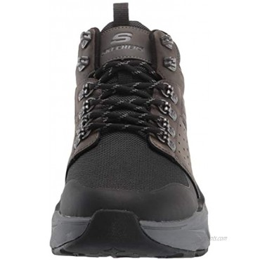 Skechers USA Men's Delmont-Morgano Low Mid Top Lace Up Boot Fashion