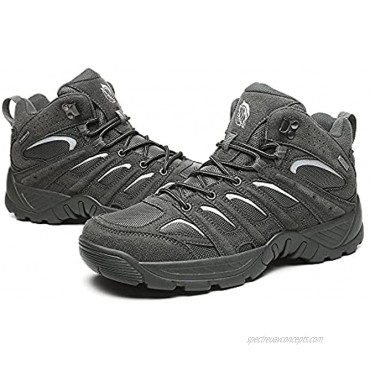 YING LAN Men's Mid Hiking Boot Shoes for Outdoor Trekking Walking