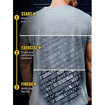 Actizio Sweat Activated Funny Motivational Workout Shirt Nobody Cares Work Harder