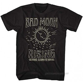 Creedence Clearwater Revival American Rock Band Bad Moon Rising Adult Short Sleeve T-Shirt Graphic Tee