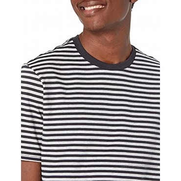 Essentials Men's 2-Pack Slim-Fit Short-Sleeve Crewneck Stripe T-Shirt