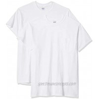 Gildan Men's Ultra Cotton Adult T-Shirt with Pocket 2-Pack