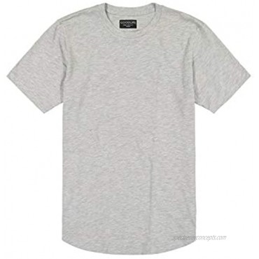 GOODLIFE Men's Slub Scallop Crew T-Shirt | Durable Tailored Fit Crew Neck Tee Made in The USA