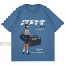 Graphic T-Shirt 90s Vintage Streetwear Harajuku Tees Japanese Print Men Summer Short Sleeve Cotton Loose Tops