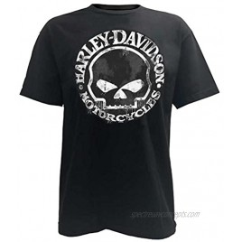 Harley-Davidson Men's T-Shirt Hand Made Willie G Skull Distressed 30294030