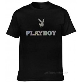 Hxuedan Men's Playboy Cool Tee Black