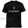 Hxuedan Men's Playboy Cool Tee Black