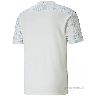 PUMA Mens MCFC Third Replica Short Sleeve with Sponsor Logo T-Shirt