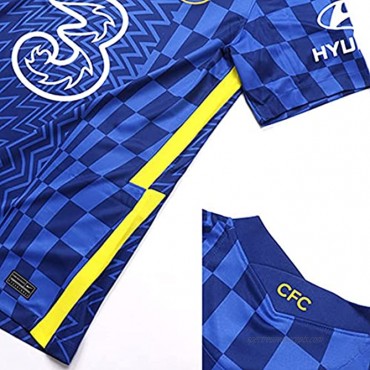 Shgacvto 2021-2022 New Season #10 Pulisic Home Mens FC Soccer Sportswear T-Shirts Jersey Color Blue