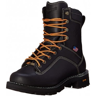 Danner Men's Quarry USA Black Work Boot 8-Inch