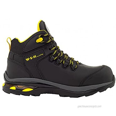 Work Safety Shoes for Men. Composite Toe Boot Industrial and Multifunctional Work Boot. EH and Non-Slip Heavy Duty 6” Safety Shoe.