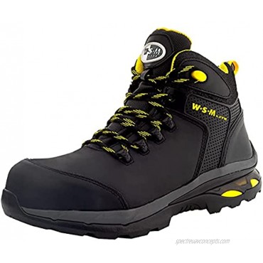 Work Safety Shoes for Men. Composite Toe Boot Industrial and Multifunctional Work Boot. EH and Non-Slip Heavy Duty 6” Safety Shoe.
