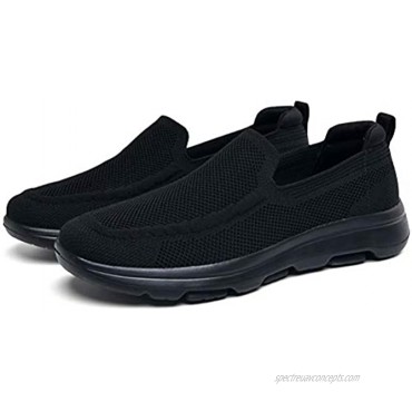 konhill Men's Slip on Loafers Walking Shoes Mesh Casual Tennis Sneaker