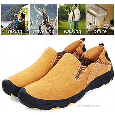NOXNEX Men's Slip-On Loafer Shoes Flat Casual Men Comfort Walking Slip Loafers