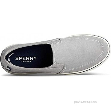 Sperry Mens Halyard Slip-On Canvas Sw Grey 9.5