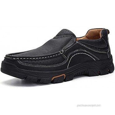 Venshine Mens Casual Slip On Loafers Shoes Walking Dress Leather Shoes
