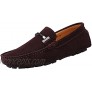 yldsgs Flat Loafer for Men Suede Leather Slip-on Dress Driving Moccasins Casual Boat Shoes