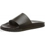 BOSS Mens Cliff Slid Leather Slides with lasered-Monogram Strap Size
