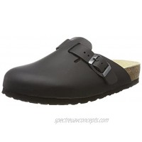 Wörishofener Fußform Men's Health Black Leather Clog 15.5